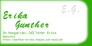 erika gunther business card